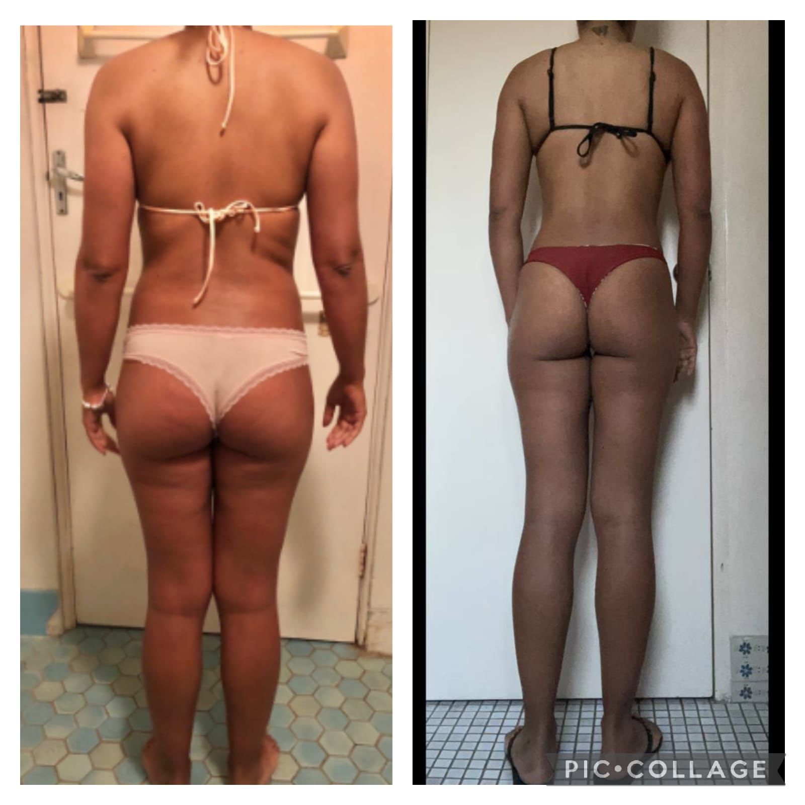 Resultado de aluna 5 — antes e depois do Intensivo Amnésia Glútea
